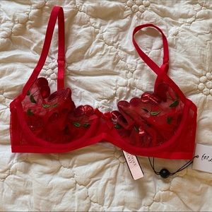 For Love & Lemons Cerise Bra